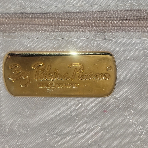 Paloma Picasso Vintage Cream/Off White Flap Closure Leather Clutch Crossbody Bag - Picture 5 of 8